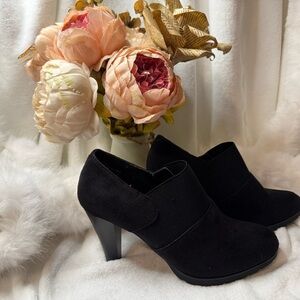 Black Suede Booties